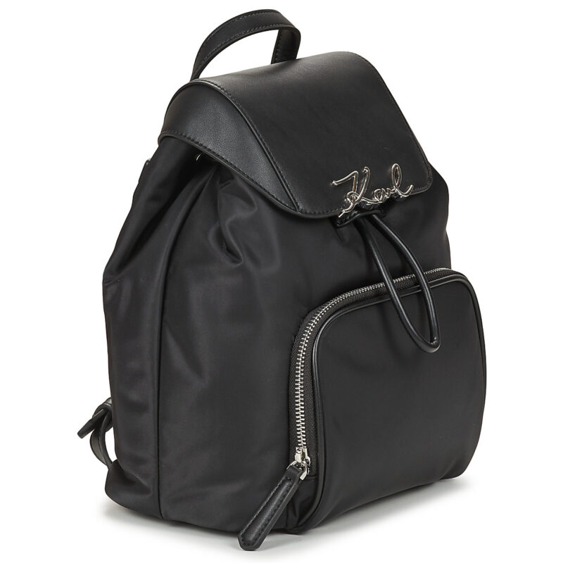 Donna Karl Lagerfeld K/SIGNATURE NYLON SM BACKPACK Nero Zaino Donna - 2