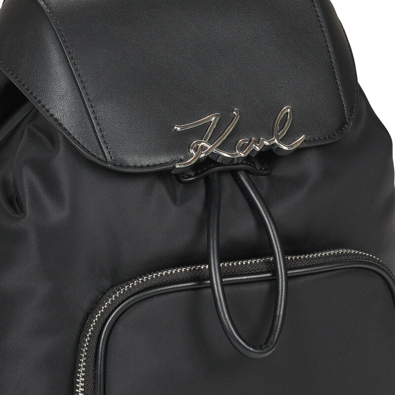 Donna Karl Lagerfeld K/SIGNATURE NYLON SM BACKPACK Nero Zaino Donna - 4