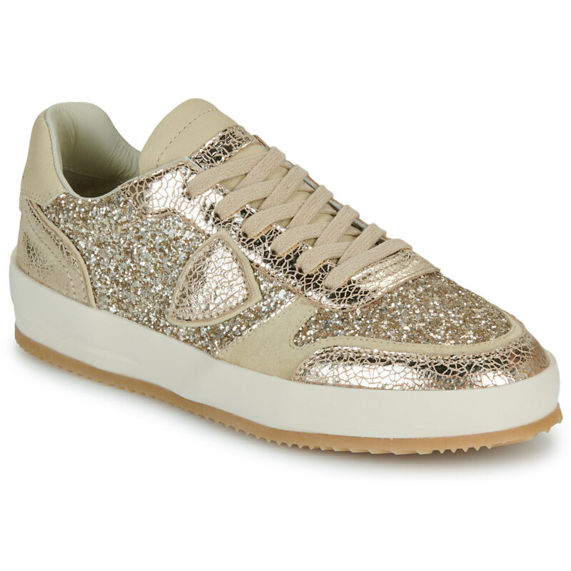 Philippe Model NICE LOW WOMAN Gold Low sneakers for women - 1