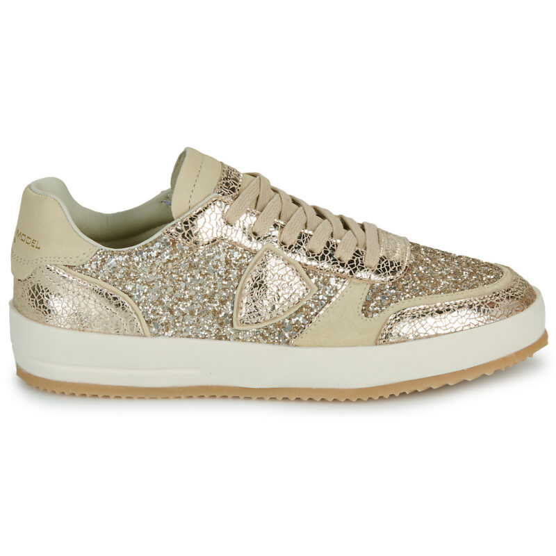 Philippe Model NICE LOW WOMAN Gold Low sneakers for women - 2