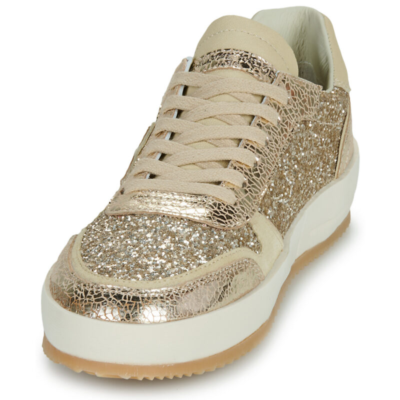 Philippe Model NICE LOW WOMAN Gold Low sneakers for women - 3