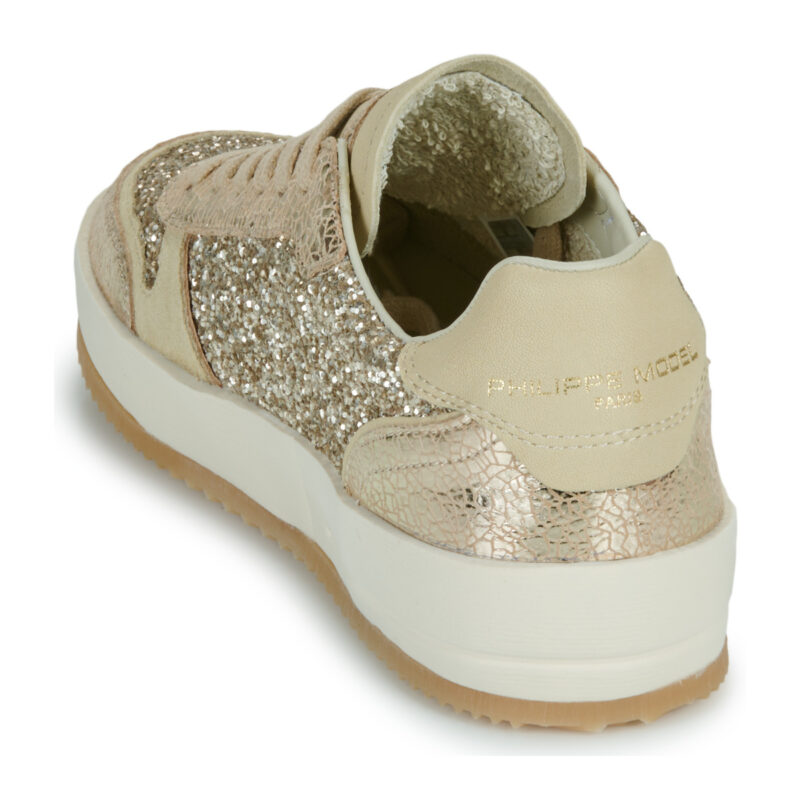 Philippe Model NICE LOW WOMAN Gold Low sneakers for women - 5