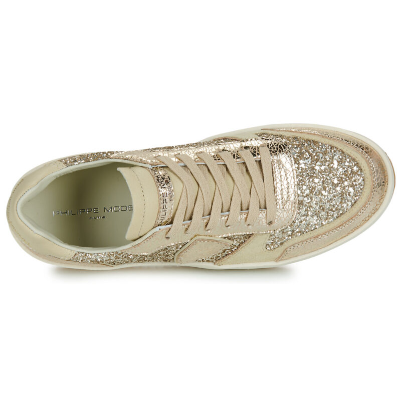 Philippe Model NICE LOW WOMAN Gold Low sneakers for women - 6