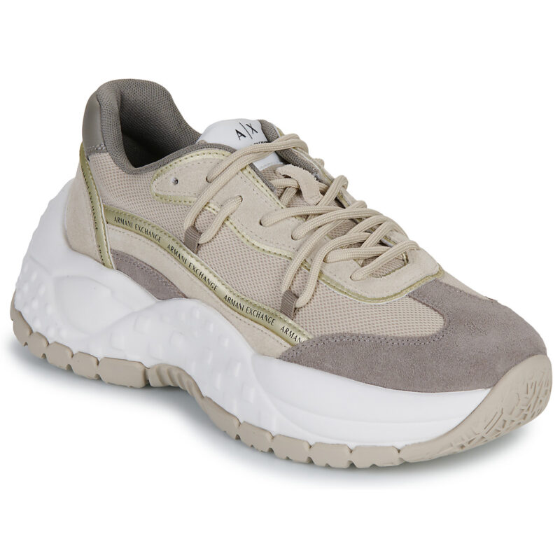 Armani Exchange  VEDDER  Beige -  Sneakers basse Donna - 1