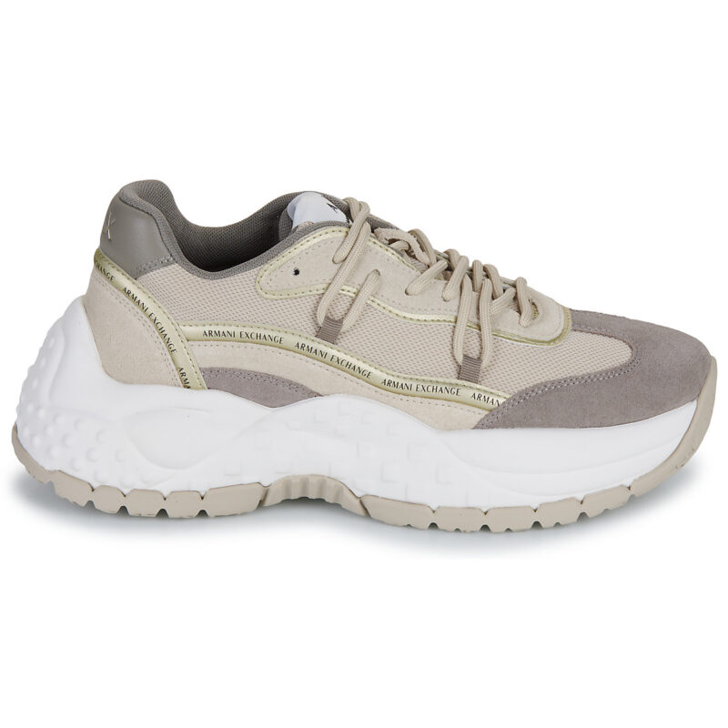 Armani Exchange  VEDDER  Beige -  Sneakers basse Donna - 2