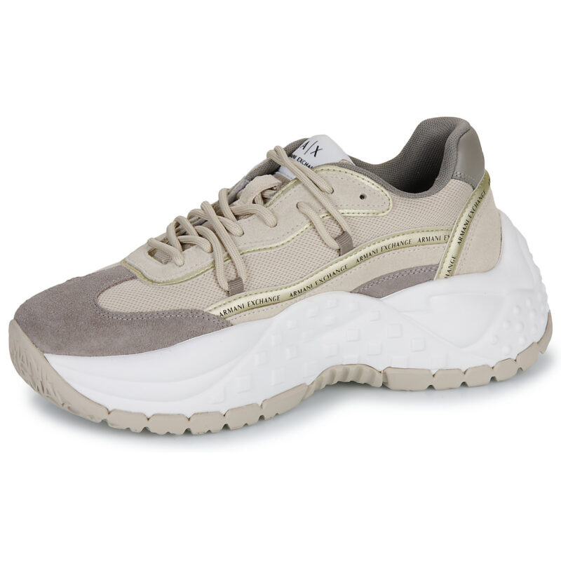 Armani Exchange  VEDDER  Beige -  Sneakers basse Donna - 4