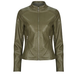 Giacca in pelle  Moony Mood  PUIRI  Kaki -   Giacche in pelle Donna
