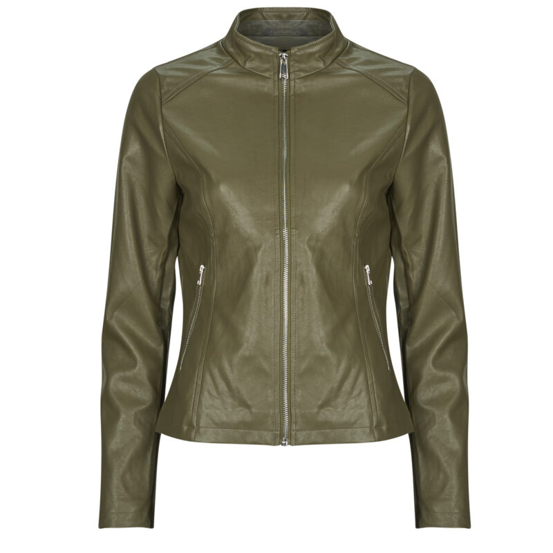 Giacca in pelle  Moony Mood  PUIRI  Kaki -   Giacche in pelle Donna - 1
