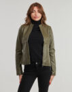 Giacca in pelle  Moony Mood  PUIRI  Kaki -   Giacche in pelle Donna - 2
