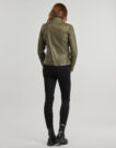 Giacca in pelle  Moony Mood  PUIRI  Kaki -   Giacche in pelle Donna - 4