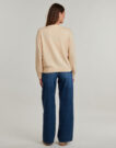 Gilet / Cardigan Guess GJ LS VN MINI TRIANGLE CARDI Beige Gilet / Cardigan Donna - 4
