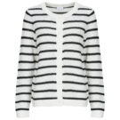 Gilet/cardigan blanc &agrave; col rond Vila VIDALO pour femme - Taille 1