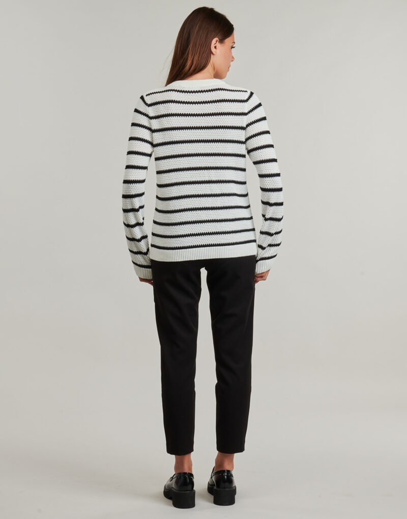 Gilet/cardigan blanc &agrave; col rond Vila VIDALO pour femme - Taille 4