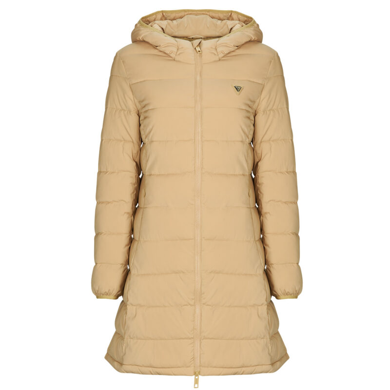 Doudoune Guess NEW ALETA LONG PUFFER JACKET Beige Piumini Donna - 1