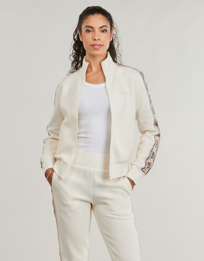 Felpe Guess BRITNEY FULL ZIP SWEATSHIRT Bianco Felpe Donna - 2