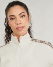 Felpe Guess BRITNEY FULL ZIP SWEATSHIRT Bianco Felpe Donna - 5