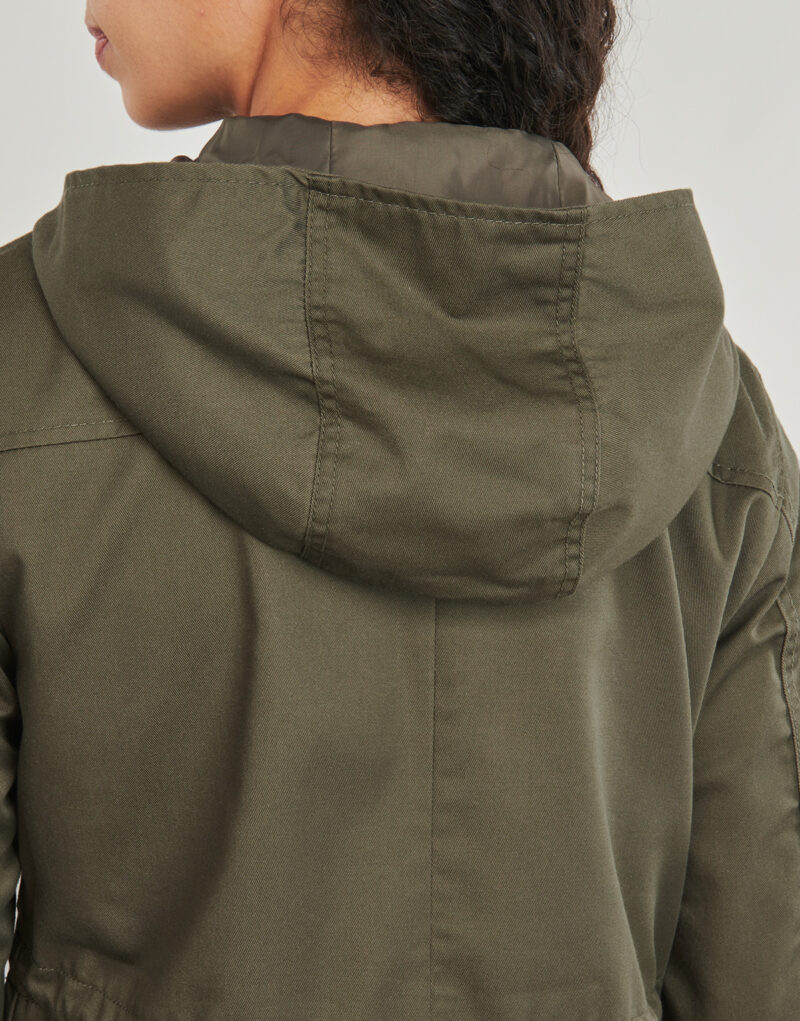 Parka Only ONLLORCA LIFE CANVAS Kaki Parka Donna - 5