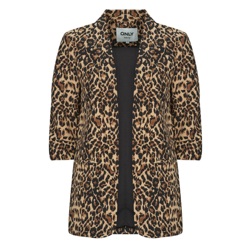 Coat Only ONLELLY 3/4 LIFE BLAZER AOP Marrone Giacche Donna - 1