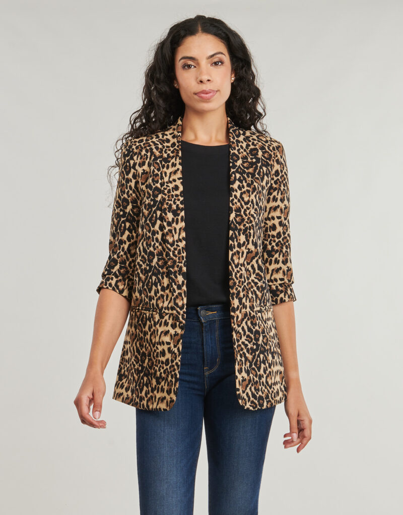 Coat Only ONLELLY 3/4 LIFE BLAZER AOP Marrone Giacche Donna - 2