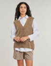 Gilet / Cardigan Only Gilet/cardigan marron ONLJANE SL Femme - 2