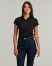 Polo Tommy Hilfiger GOLD BUTTON SLIM SS POLO Nero Polo Donna - 2