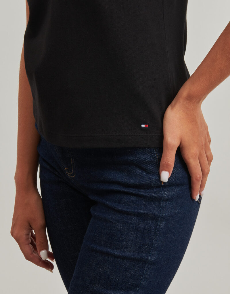 Polo Tommy Hilfiger GOLD BUTTON SLIM SS POLO Nero Polo Donna - 5