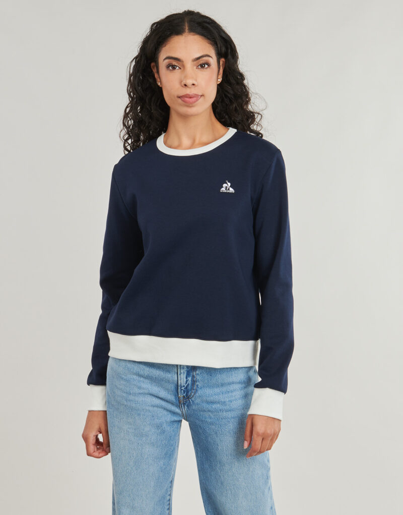 Sweatshirts Le Coq Sportif Sweat-shirt HERITAGE SP Crew SWEAT N&deg;1 W Marine pour femme - 2
