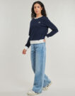 Sweatshirts Le Coq Sportif Sweat-shirt HERITAGE SP Crew SWEAT N&deg;1 W Marine pour femme - 3