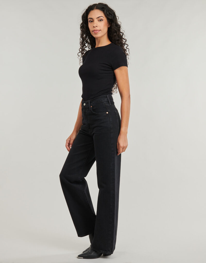 Jeans Flare Levis RIBCAGE WIDE LEG H223 Nero Jeans Flare Donna - 3
