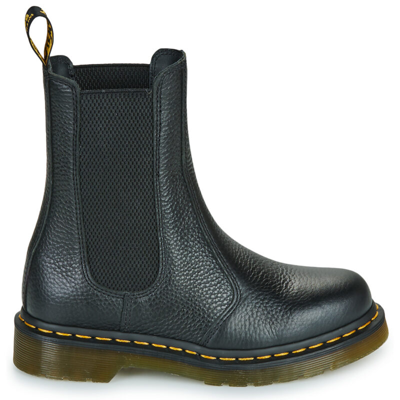 Dr. Martens 2976 Hi Chelsea Boot Black Milled Nappa Nero Stivaletti Donna - 2