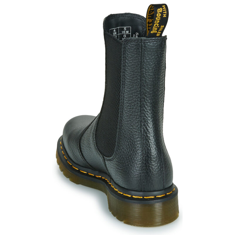 Dr. Martens 2976 Hi Chelsea Boot Black Milled Nappa Nero Stivaletti Donna - 5