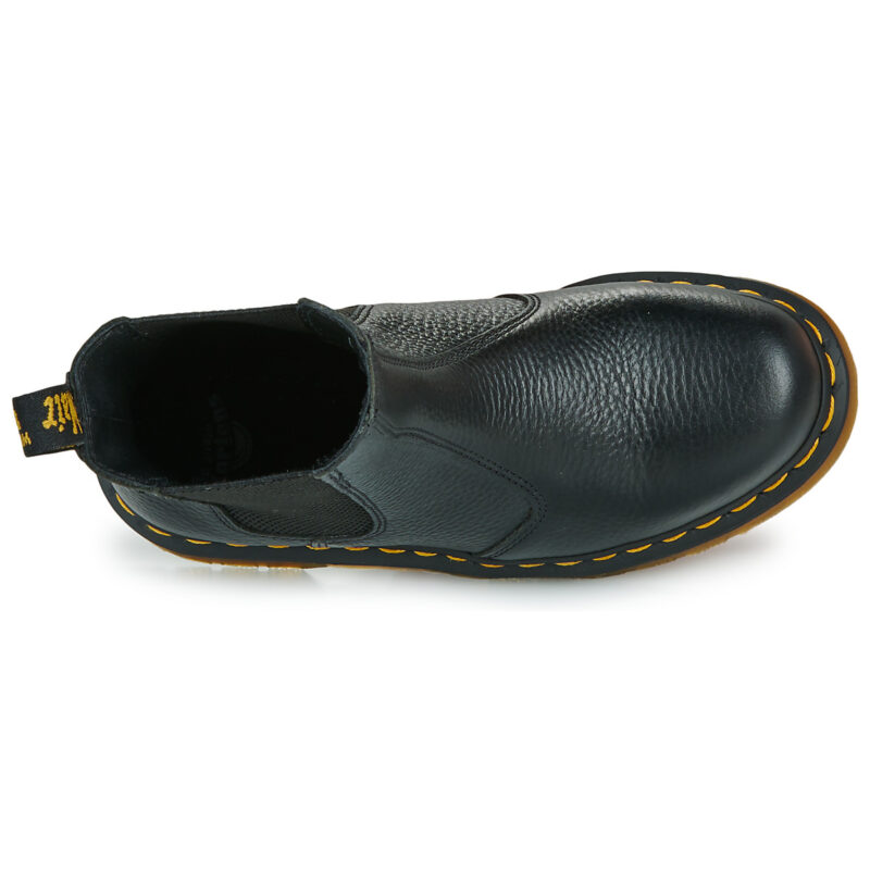Dr. Martens 2976 Hi Chelsea Boot Black Milled Nappa Nero Stivaletti Donna - 6