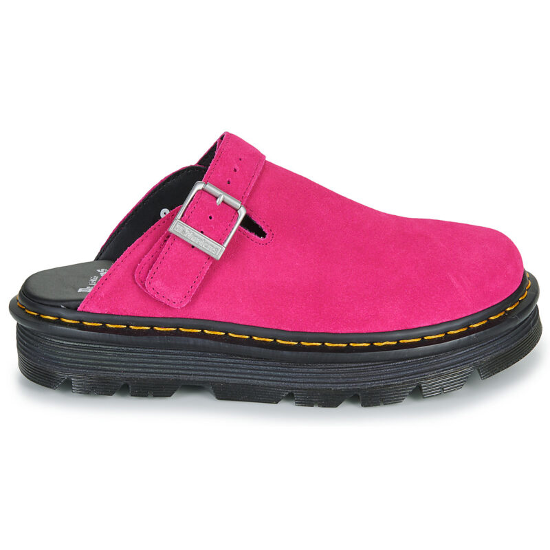 Dr. Martens Mule ZebZag Mule Fuchsia Pantoufles roses EH en daim pour femmes - Taille 2