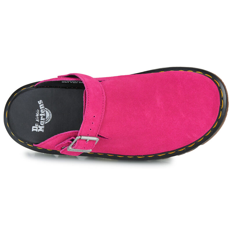 Dr. Martens Mule ZebZag Mule Fuchsia Pantoufles roses EH en daim pour femmes - Taille 6