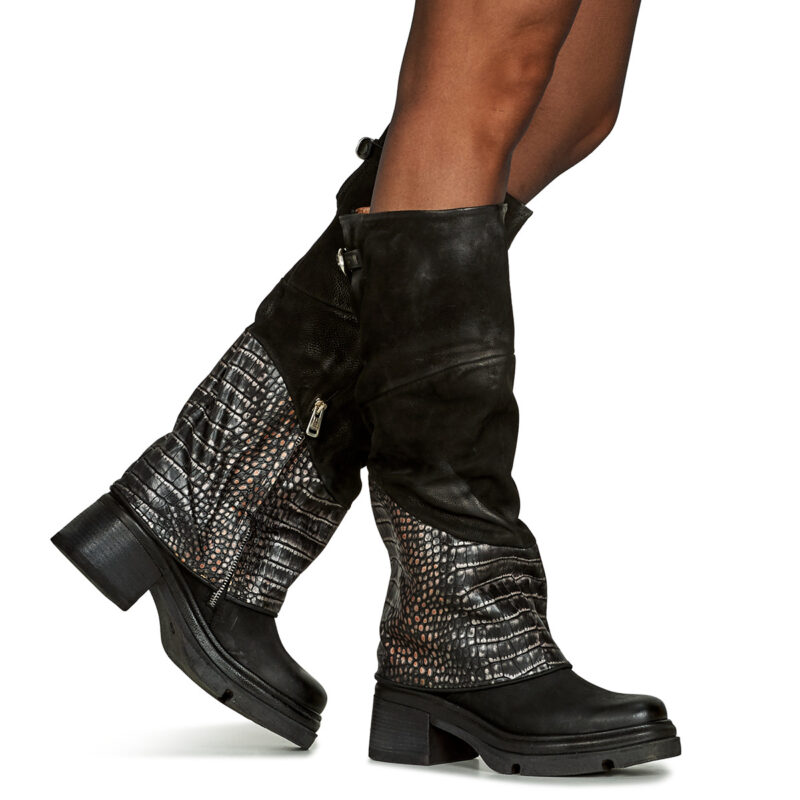 Airstep / A.S.98  EASY HIGH  Nero -  Stivali Donna - 8