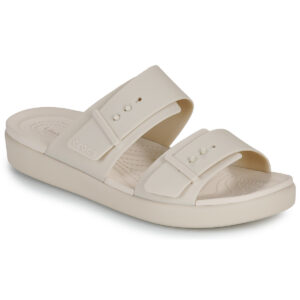 Crocs Brooklyn Buckle Low Low Beige Ciabatta Donna