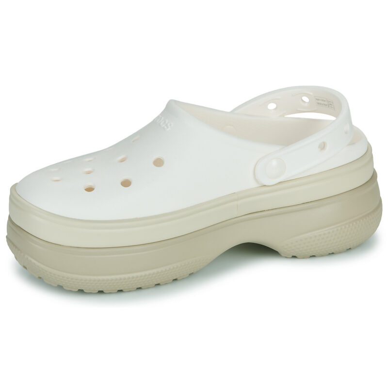 Crocs Classic Stacked Clog Bianco Zoccoli Donna - 4