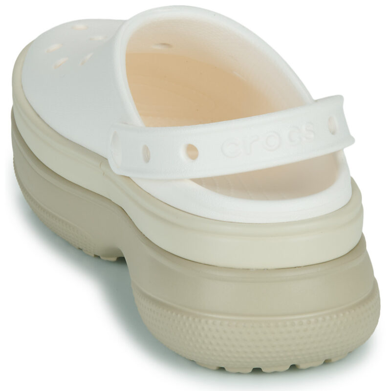 Crocs Classic Stacked Clog Bianco Zoccoli Donna - 5