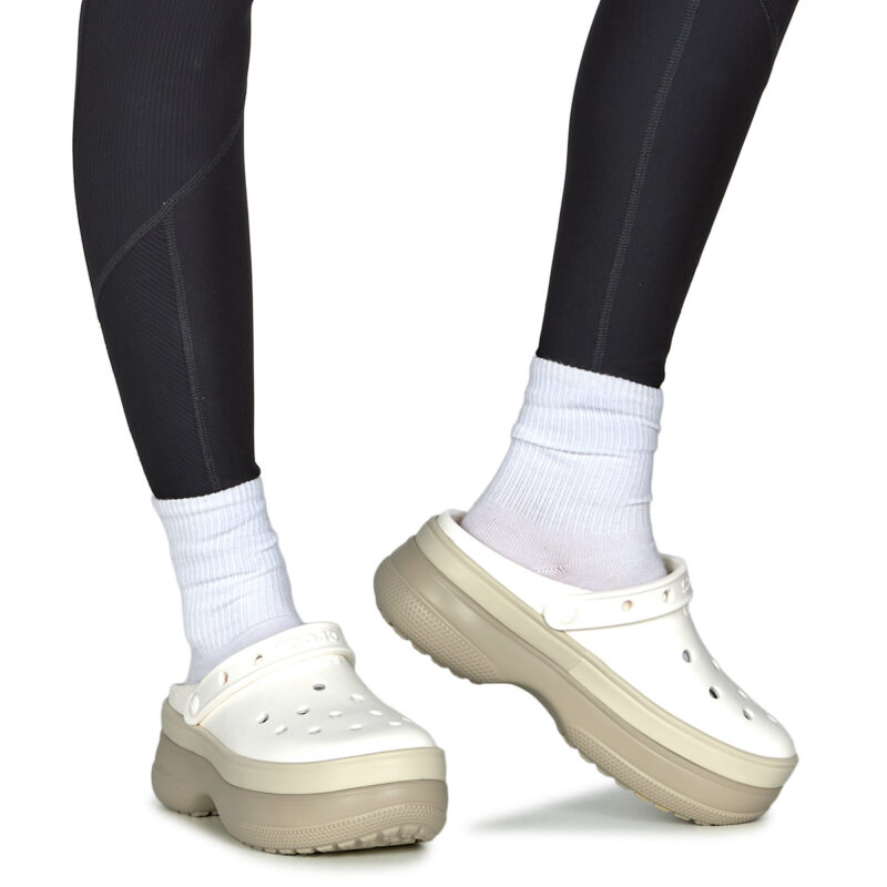 Crocs Classic Stacked Clog Bianco Zoccoli Donna - 8