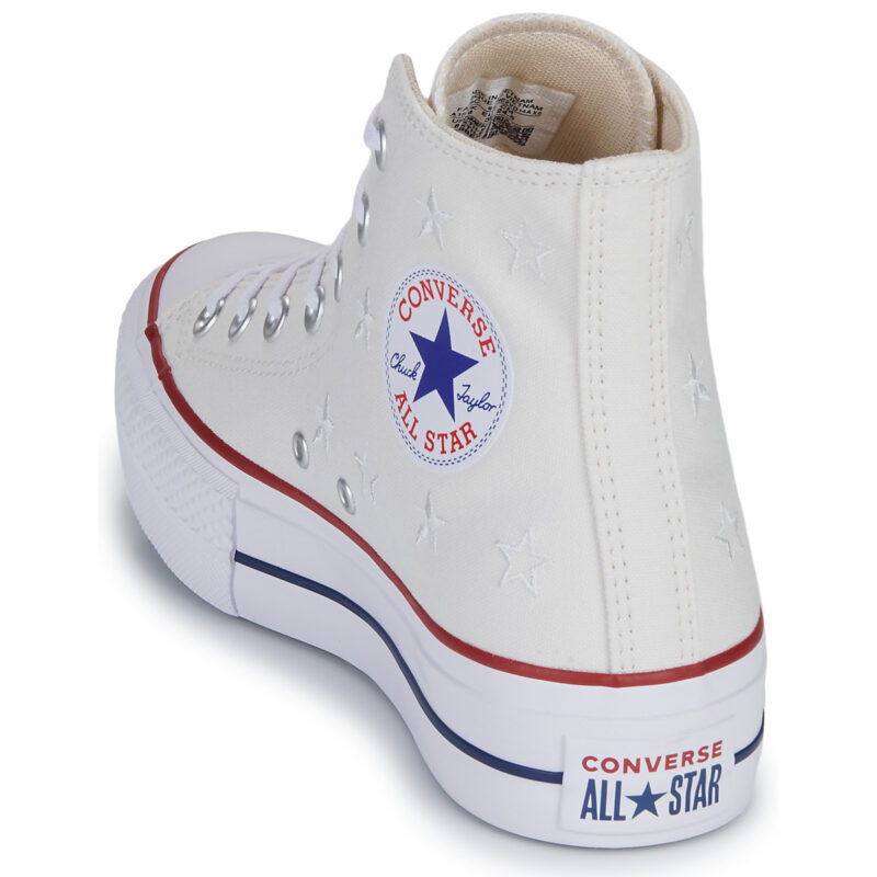 Converse CHUCK TAYLOR ALL STAR LIFT Bianco Sneakers alte Donna - 5