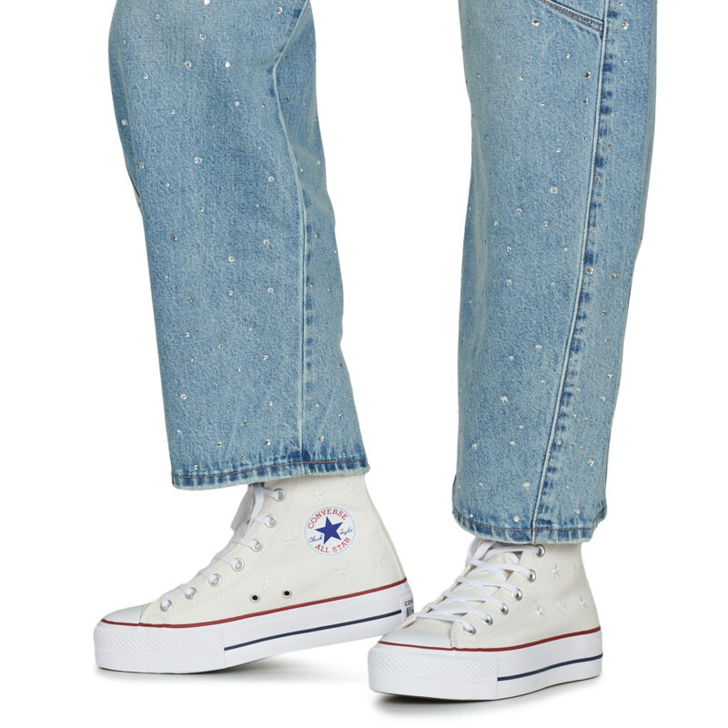 Converse CHUCK TAYLOR ALL STAR LIFT Bianco Sneakers alte Donna - 8