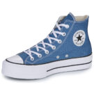 Converse CHUCK TAYLOR ALL STAR LIFT PLATFORM Blu Sneakers alte Donna - 4