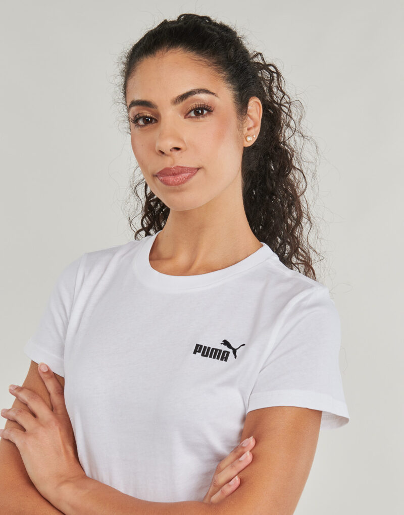 T-shirt Puma ESS Small No.1 Tee Bianco T-shirt maniche corte Donna - 5