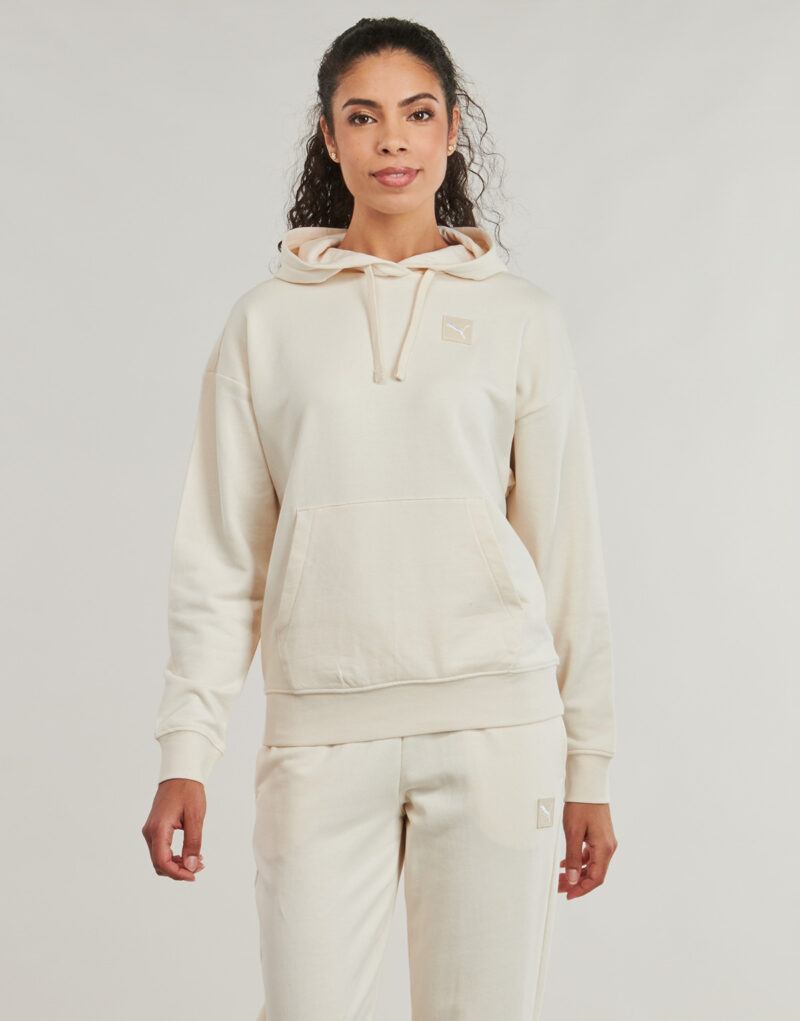 Puma ESS ELEVATED Comfort Hoodie TR Pink Hoodies Women - 2