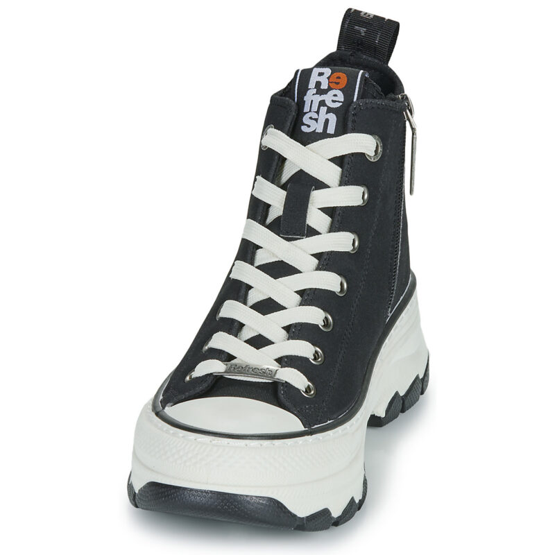Refresh 173078-BLACK Nero Sneakers alte Donna - 3