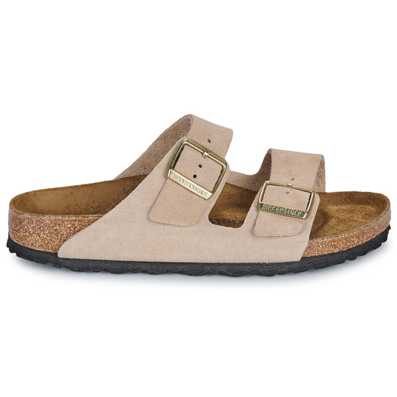 BIRKENSTOCK Arizona Beige Suede / Sandcastle / Stretta -  Ciabatta Donna - 2