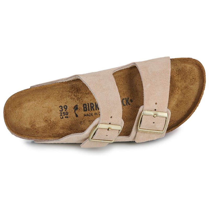 BIRKENSTOCK Arizona Beige Suede / Sandcastle / Stretta -  Ciabatta Donna - 6
