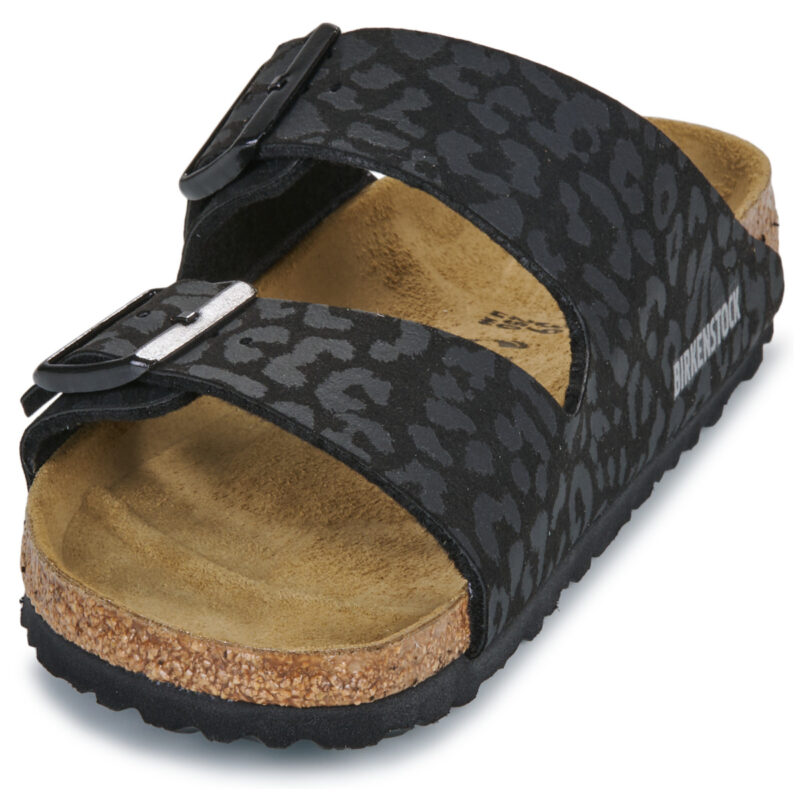 Birkenstock Arizona Leo / Negro / Pantufla estrecha negra para mujer - 3