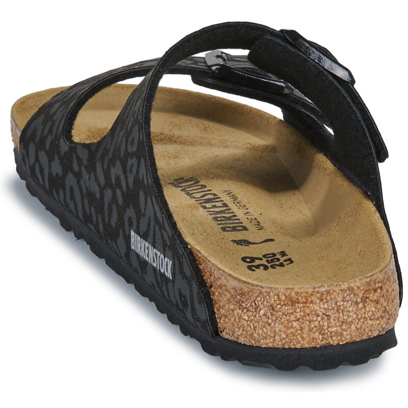 Birkenstock Arizona Leo / Negro / Pantufla estrecha negra para mujer - 5