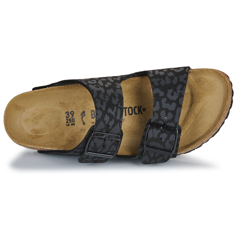 Birkenstock Arizona Leo / Negro / Pantufla estrecha negra para mujer - 6